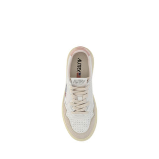 Autry White Calf Leather Bos Taurus Athletic Sneakers