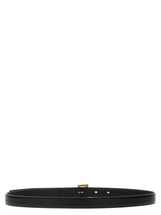 Saint Laurent Black Calfskin Regular Belt