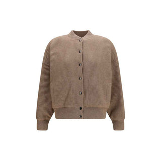 Brunello Cucinelli Beige Cashmere Bomber