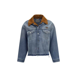 Miu Miu Blue Cotton Denim Jacket