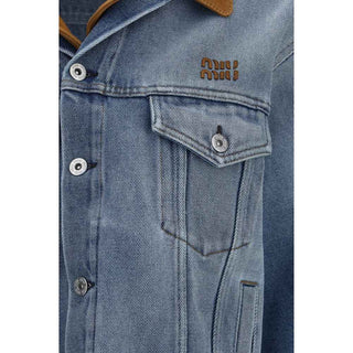 Miu Miu Blue Cotton Denim Jacket