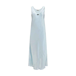 Miu Miu Blue Viscose Casual Dress