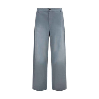 Miu Miu Gray Cotton Casual Pants