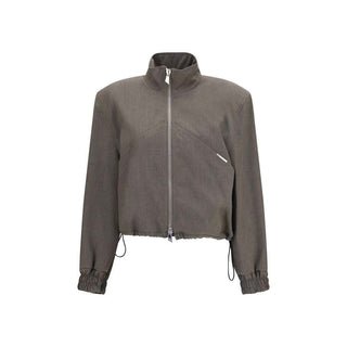 The Attico Brown Wool Oves Aries Bomber