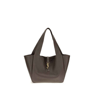 Saint Laurent Brown Calf Leather Bos Taurus Shoulder Bag