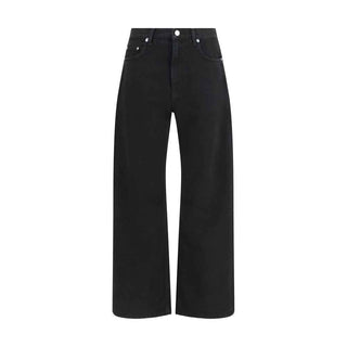 Haikure Black Cotton Straight-Leg Jeans
