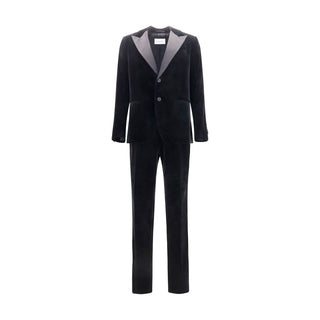 Ferragamo Black Cotton Tuxedo