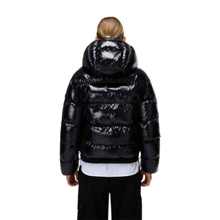Napapijri Black Recycled Polyester Full-Length Jacket