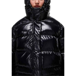 Napapijri Black Recycled Polyester Full-Length Jacket