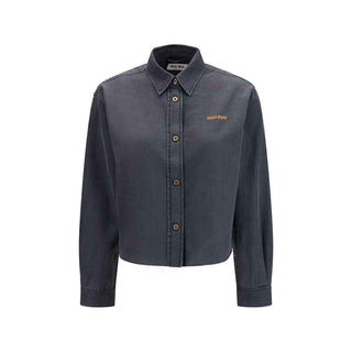 Miu Miu Gray Denim Shirt