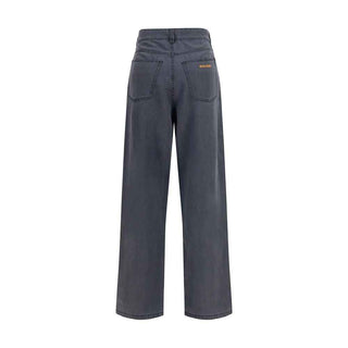 Miu Miu Black Cotton Straight-Leg Jeans