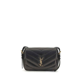 Saint Laurent Black Lamb Ovis Aries Aries Shoulder Bag