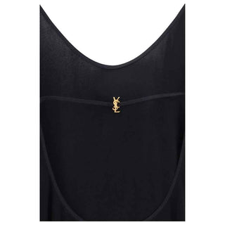 Saint Laurent Black Viscose Cocktail Dress