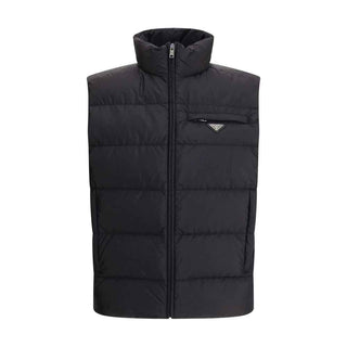 Prada Black Recycled Polyamide Sleeveless Jacket