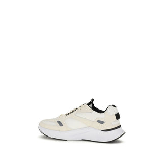 Valentino Garavani White Fabric Low Top Sneakers