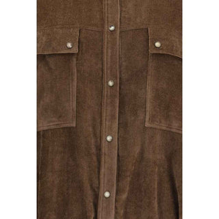 Brunello Cucinelli Brown Viscose Pattern Shirt