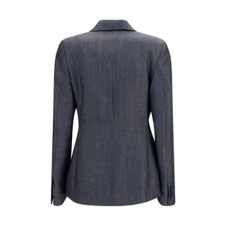 Balenciaga Gray Wool Oves Aries Blazer