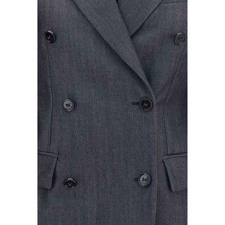 Balenciaga Gray Wool Oves Aries Blazer