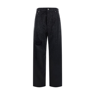 Golden Goose Black Cotton Casual Pants