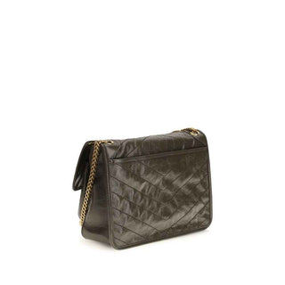 Saint Laurent Bicolor Calf Leather Bos Taurus Shoulder Bag