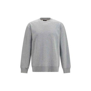 Balmain Gray Cotton Sweatshirt