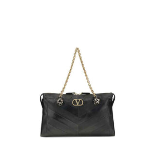 Valentino Garavani Black Lamb Ovis Aries Aries Shoulder Bag