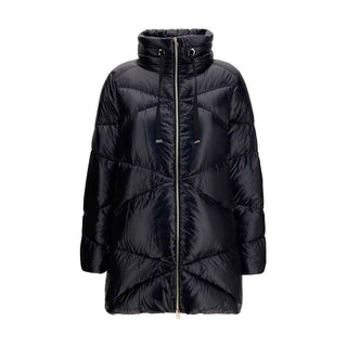 Herno Black Goose Down Full-Length Jacket
