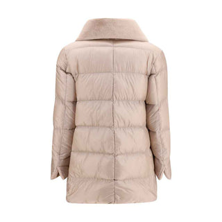 Herno Beige Goose Down Full-Length Jacket