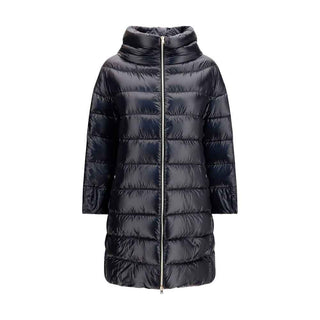 Herno Black Polyester Coat