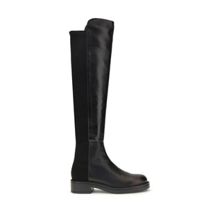 Stuart Weitzman Black Leather Over The Knee