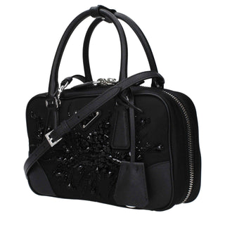 Prada Black Fabric Handbag