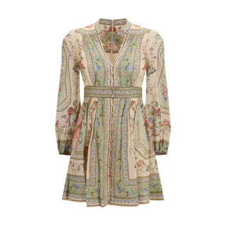 Zimmermann Multicolor Linen Casual Dress