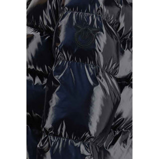 PINKO Black Polyamide Full-Length Jacket