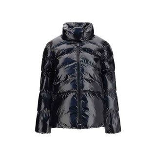 PINKO Black Polyamide Full-Length Jacket