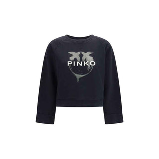 PINKO Black Cotton Sweatshirt
