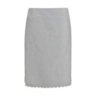 Magda Butrym White Cotton Midi Skirt