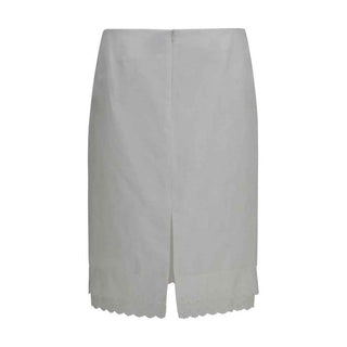 Magda Butrym White Cotton Midi Skirt