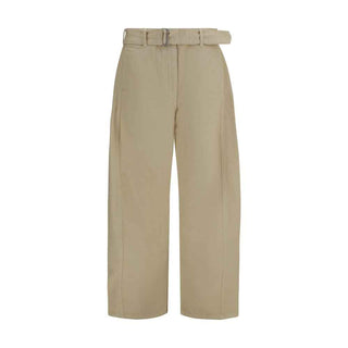 Magda Butrym Beige Cotton Casual Pants