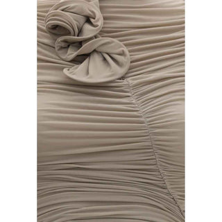 Magda Butrym Beige Copper Cocktail Dress