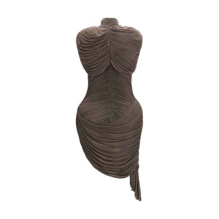 Magda Butrym Brown Copper Cocktail Dress