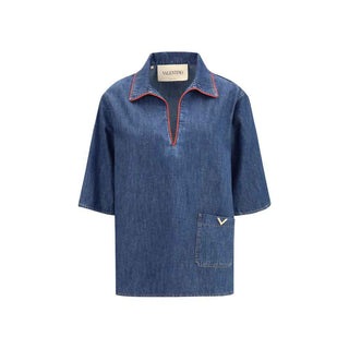 Valentino Garavani Blue Denim Shirt