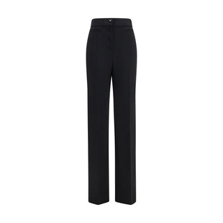 Valentino Garavani Black Wool Oves Aries Flared Pants