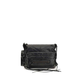 Balenciaga Black Lamb Ovis Aries Aries Shoulder Bag