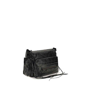 Balenciaga Black Lamb Ovis Aries Aries Shoulder Bag
