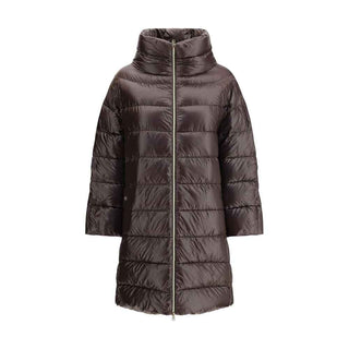 Herno Brown Polyester Full-Length Jacket