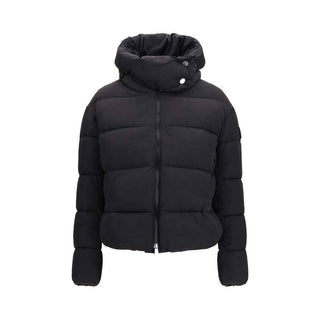 PINKO Black Nylon Full-Length Jacket