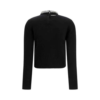 PINKO Black Wool Oves Aries Sweatshirt