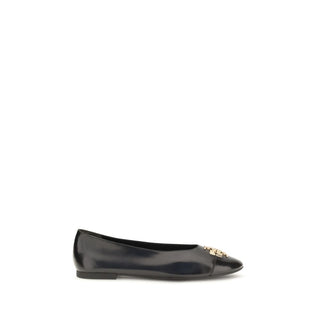 Tory Burch Black Goatskin Ballet Flats
