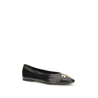 Tory Burch Black Goatskin Ballet Flats
