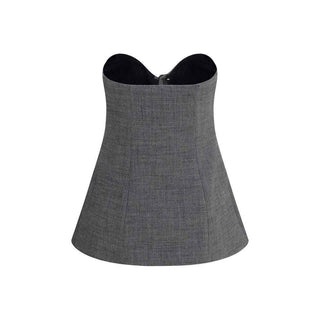 Magda Butrym Gray Wool Oves Aries Corset